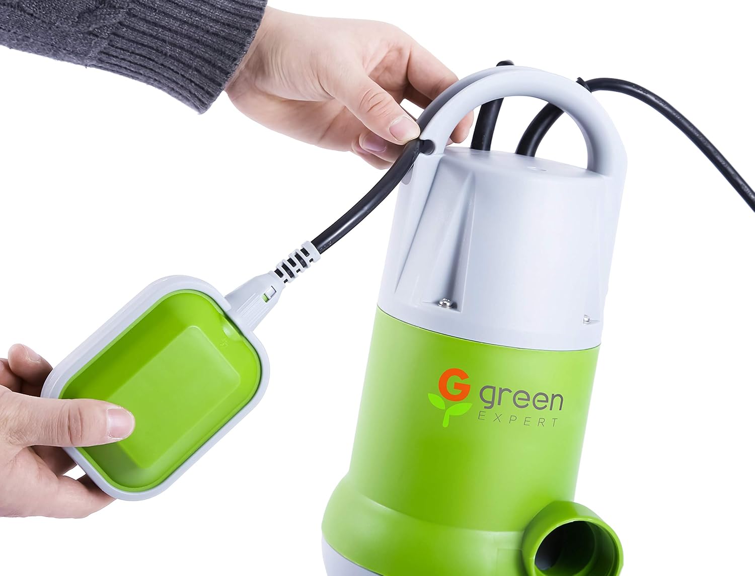 Green Expert 203617 1/6 HP Portable Submersible Utility Pump Max 1056