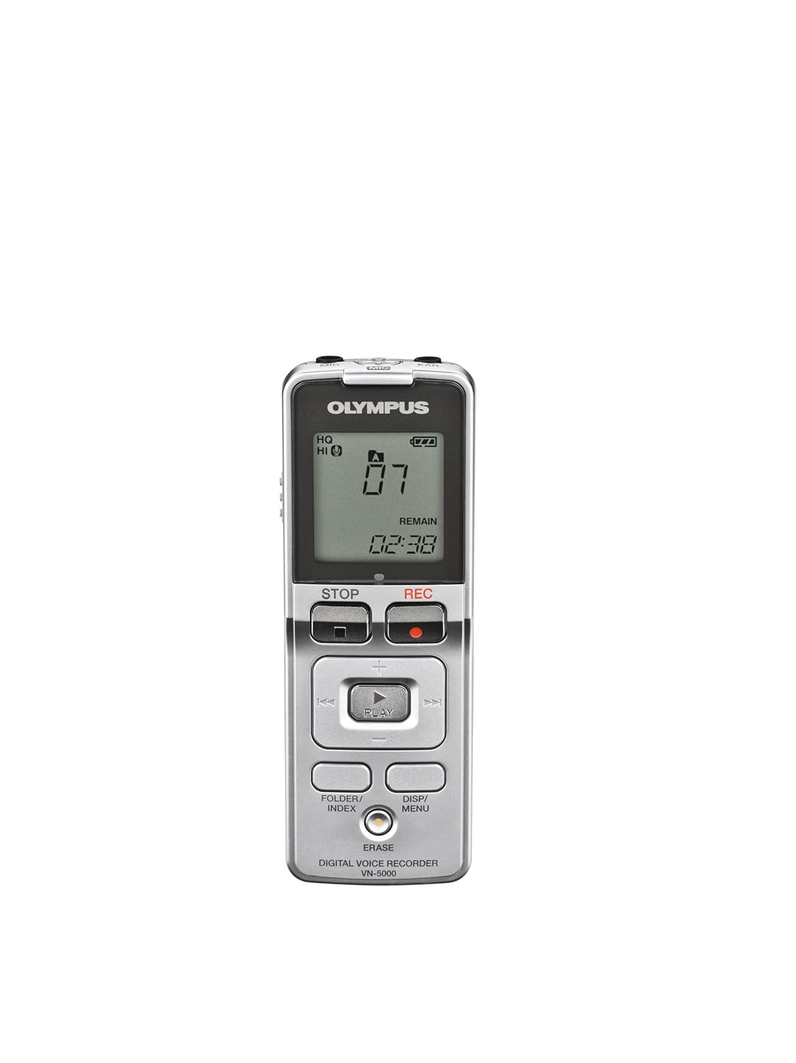 Amazon.com: Olympus VN-5000 Digital Voice Recorder (141985) (Silver):  Electronics