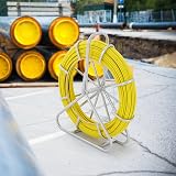 VEVOR 425ft Fiberglass Fish Tape 1/4in Wire Puller Cable Rodder Steel Reel view 8