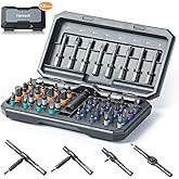 Faireach 42 in 1 Magnetic Screwdriver Set, DIY Ratchet Screwdriver Set, Multi Bit Magnetic Drive Set with Detachable Ratchet Handle, Portable Compact Repair Tool Kit for Furniture Computer Bicycle