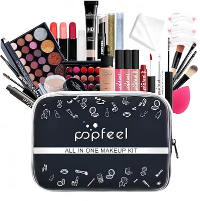 Elitecran All-in-One Makeup Set Gift 27 Pcs Women Teenagers Eyeshadow Lipstick