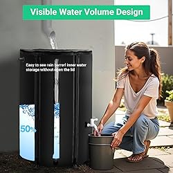 FAMIROSA 100 Gallon / 378L Collapsible Rain