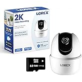 Lorex Pan & Tilt Indoor Wi-Fi Security Camera | 360° Pan & Tilt | Person Detection | Two-Way Talk | Person Detection | IR Nig