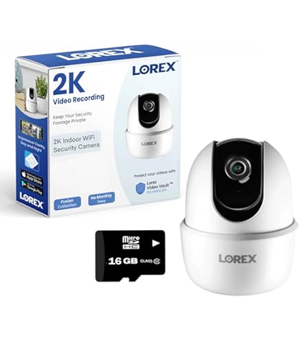 Amazon.com : Lorex 2K Indoor WiFi Security Camera | Magnet Base