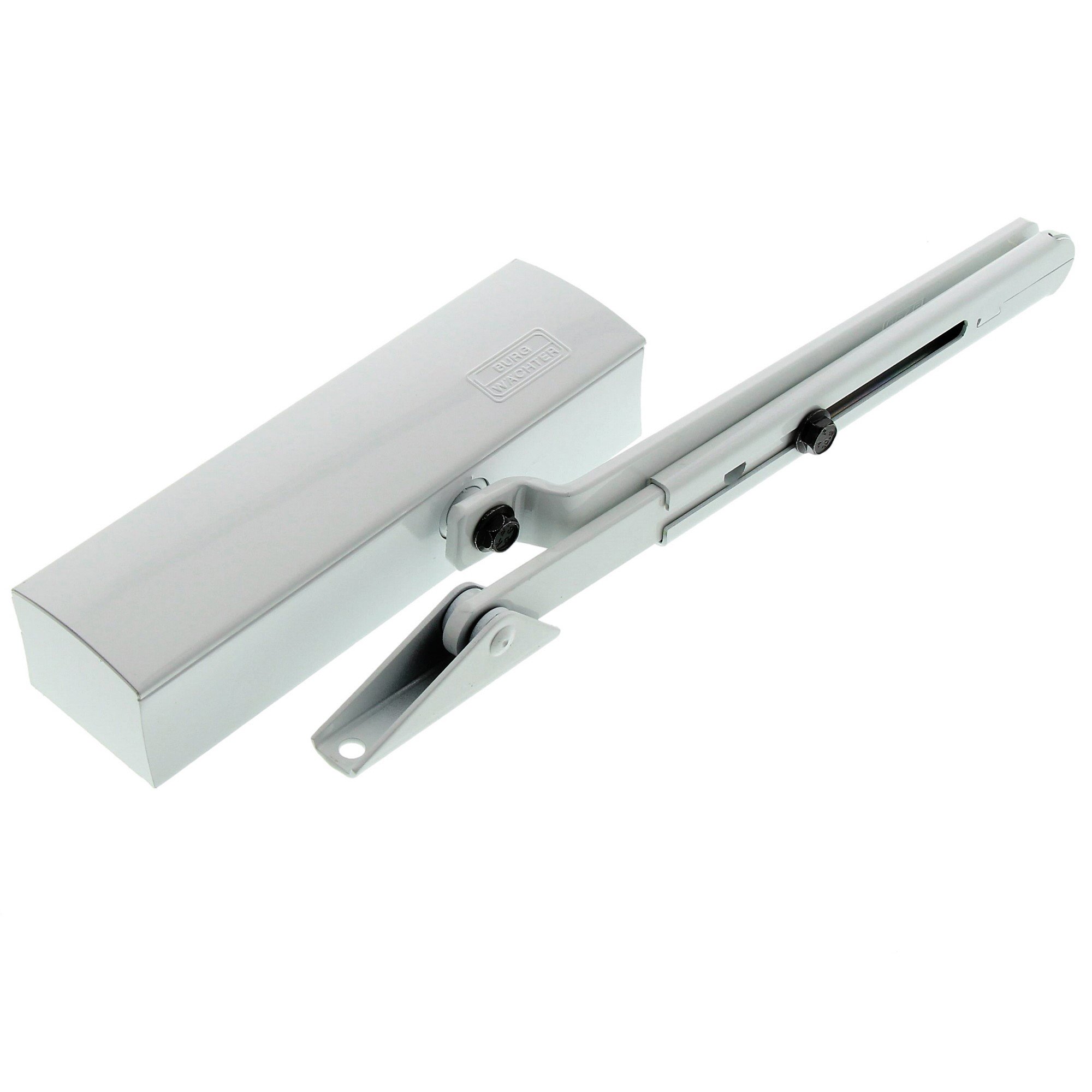 Burg-Wächter TS 1500 W SB Door Widths Up to 110 cm Small Door Closer Door Weight Up to 130 kg, Pack of 1, White