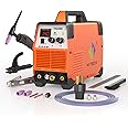 HITBOX TIG Welder, 200A 2 in 1 HF TIG/Stick Welder, 110v/220v Dual Voltage TIG Welding Machine IGBT Digital Inverter Welder with Post Gas Function(TIG200)