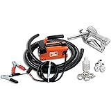 SuperHandy Diesel Transfer Pump Kit 10GPM/40LPM Heavy Duty Portable Electric DC 12V Alligator Clamps includes: Aluminum Manua