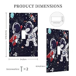 Tewujay Decorative Light Switch Covers Cartoon Cute