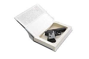 Concealment Book Safe for Subcompact Handguns - Glock Kimber Ruger S&W - Concealed Gun Storage - Home Car Defense