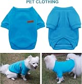 HuaLiSiJi Fleece Small Dog Hoodie XS 1-2 lb Blue Pink Elasticity Warmth view 3