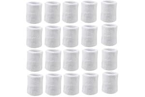 PAYANWIN 10 Pairs Sports Wristbands, Wrist Sweatbands for Men & Women, Stretchy & Sweat Absorbing Cotton Terry,Perfect for Basketball, Football, Tennis, Soccer, Running & Working Out