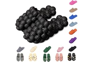 AIMINUO Bubble Slippers for Women Men, Funny Massage Golf Ball Slides, Cloud Cushion Thick Sole Spa, Non-slip Stress Relief Reflexology Sandals, Shower Bedroom
