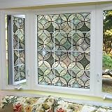 dktie Window Film Privacy Glass Non Adhesive 60x200cm Stained Glass view 3