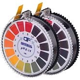 JOVITEC Universal pH Test Paper Strip roll, pH Full Range 0-14, 2 Rolls, 5 m/roll