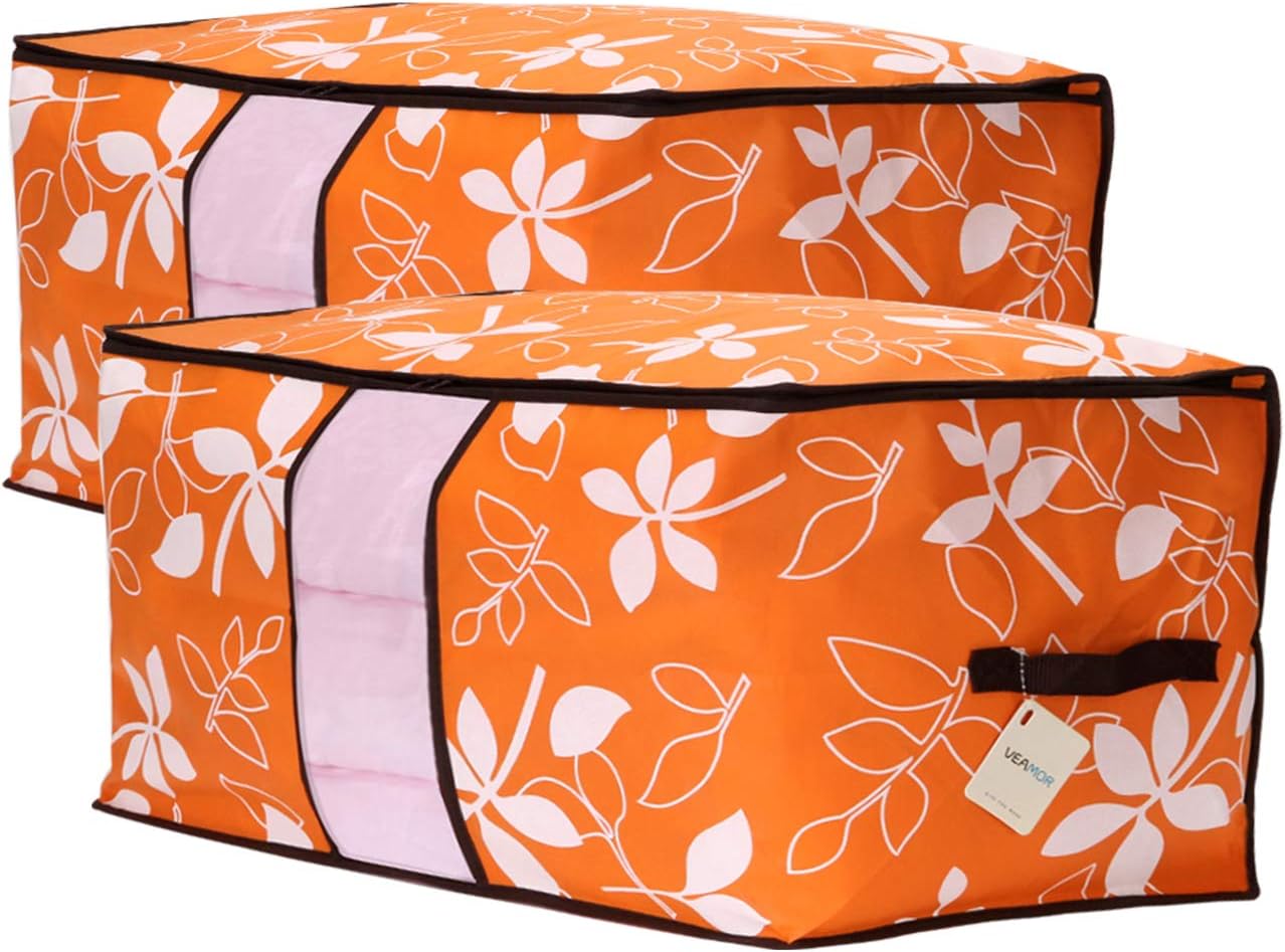 VEAMOR Clothes Storage Containers Beddings/Blanket Organizer Storage