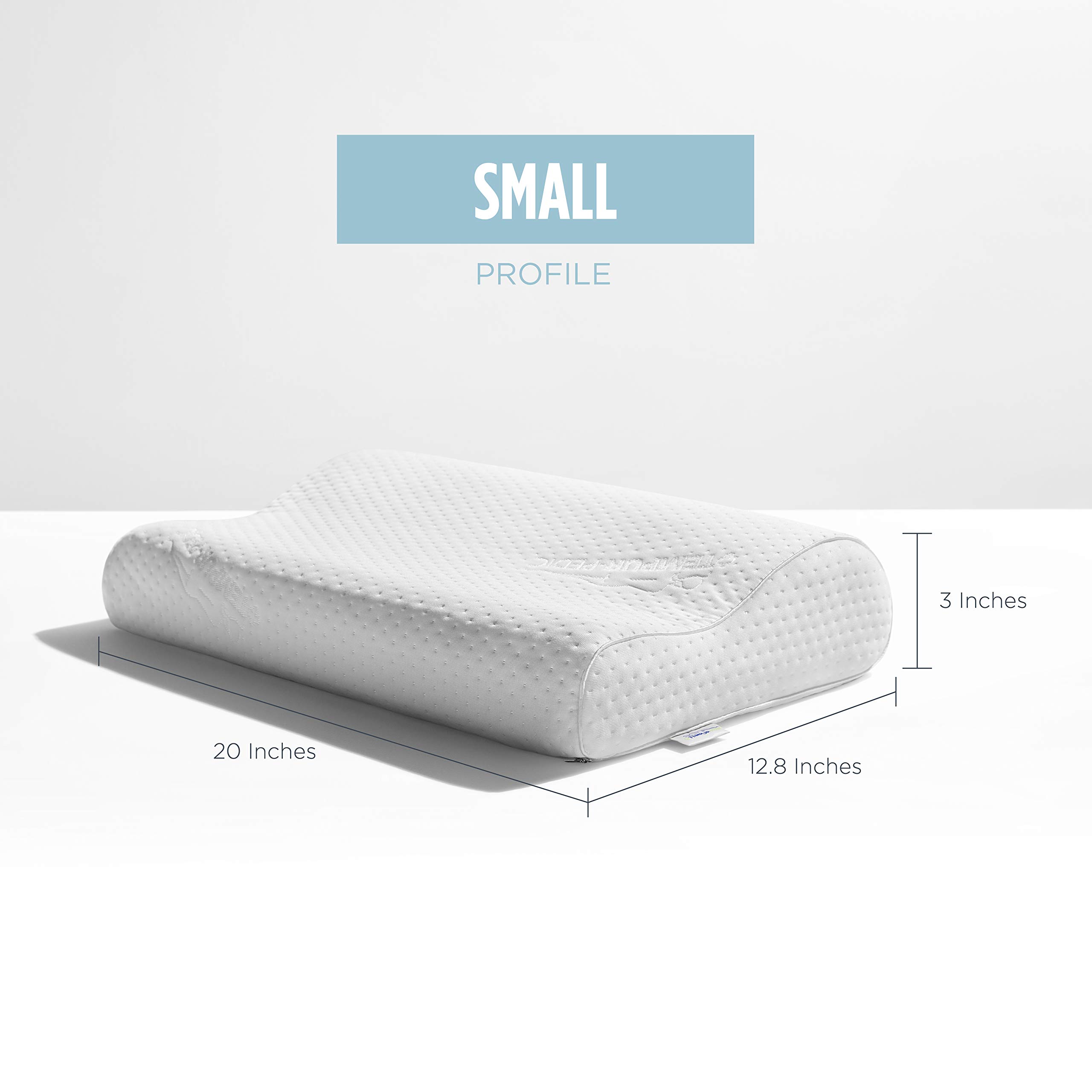 Mua TempurPedic TEMPURErgo Neck Pillow, Small Profile, White trên