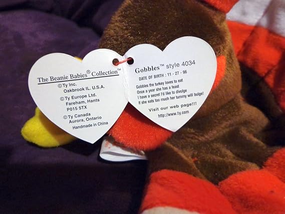 rare gobbles beanie baby