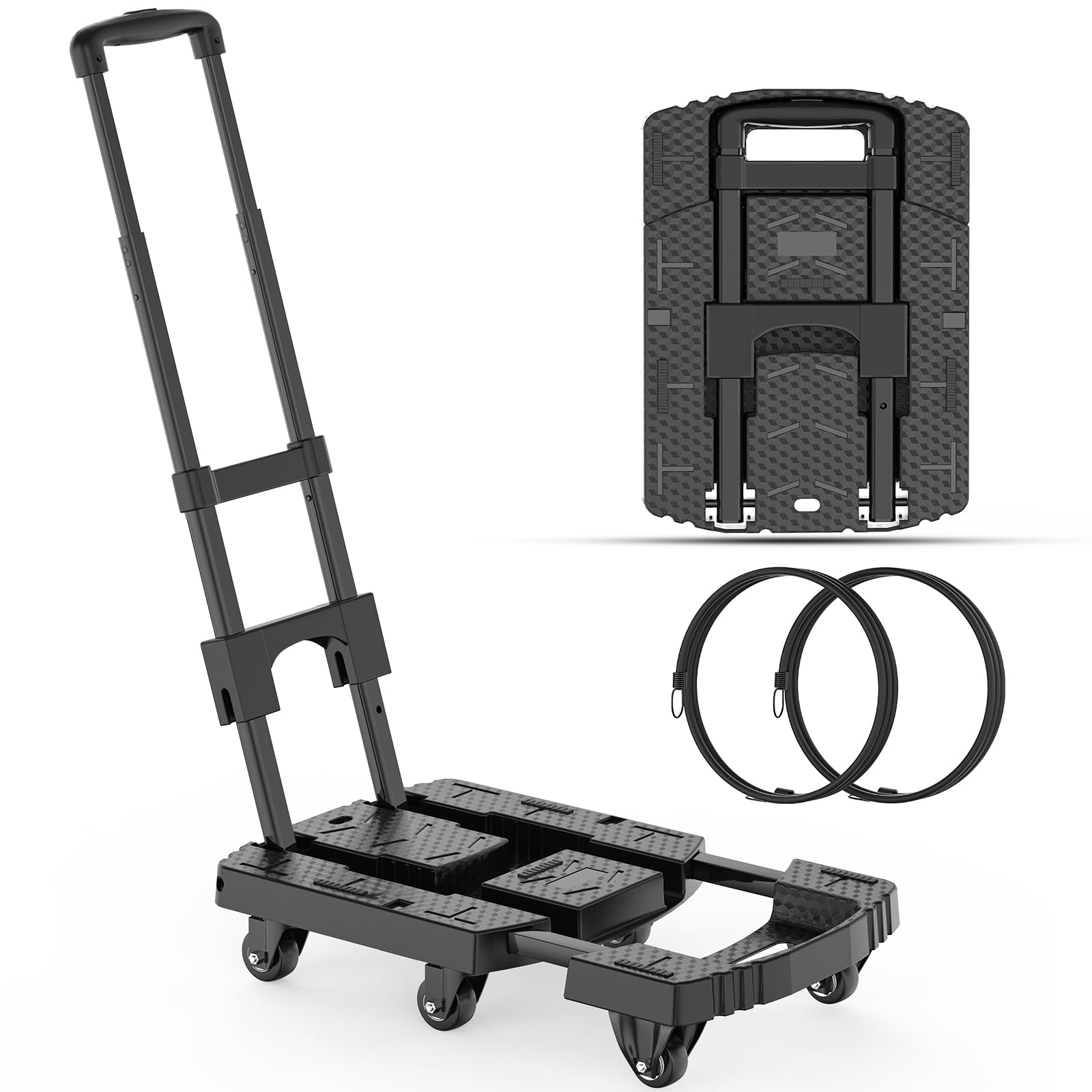 Mua Folding Hand Truck, PreInstalled 600lbs Heavy Duty Dolly Cart