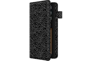 Aatacas Checkbook Cover - Glitter Bling Leather Personal RFID Blocking Check Book Credit Card Holder Wallet for Men and Women