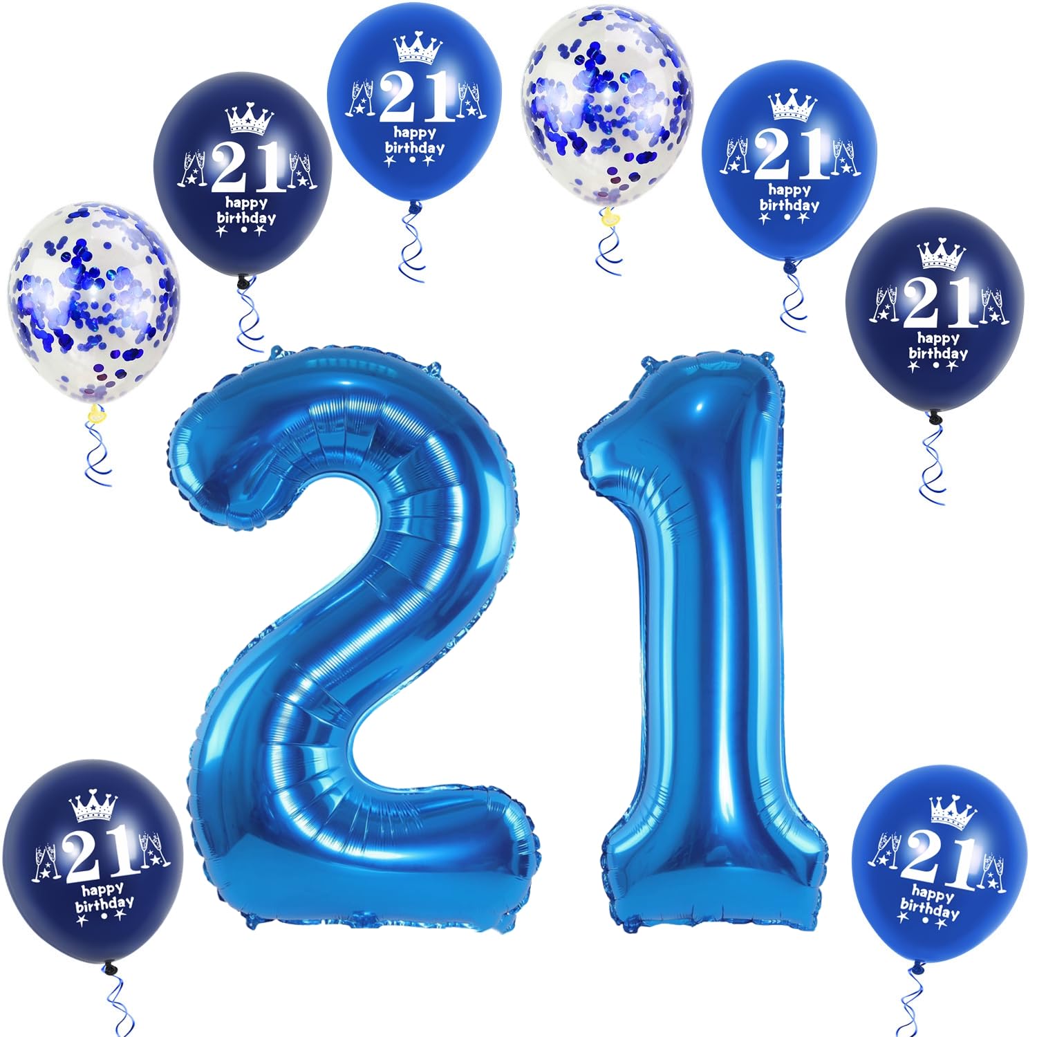 XL Foil Balloon 21st Birthday, Foil Balloon Number 21, Foil Balloon Number 21 Blue, Balloons Number 21, Number 21 Balloon Blue, Foil Balloon 32 Inch Birthday Decoration Balloon Number 21