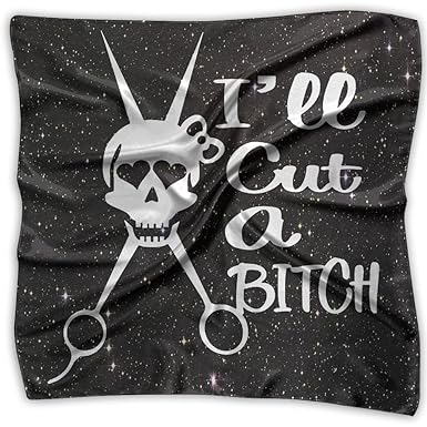 I Ll Cut A Bitch Scissors Hair Stylist Fashion Women S Square