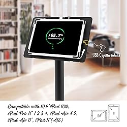 Beelta Tablet Kiosk Floor Stand, Anti-Theft, Rotate
