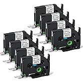 Labelife 8-Pack TZe-231 TZe231 Label Maker Tape Replacement for Brother P Touch Label Tape TZe TZ Tape 12mm 0.47 Laminated White, Compatible with Brother PT-D210 PT-D220 PT-H110 PT-D400 PT-D600