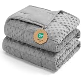 Kivik 15lbs Weighted Blanket for Adults, 60"x80" Queen Size Heavy Blankets | Soft Raised Minky Dot Texture, Reversible Cooling &amp; Cozy for All Seasons, 7-Layer Design for Even Weight, Machine Washable