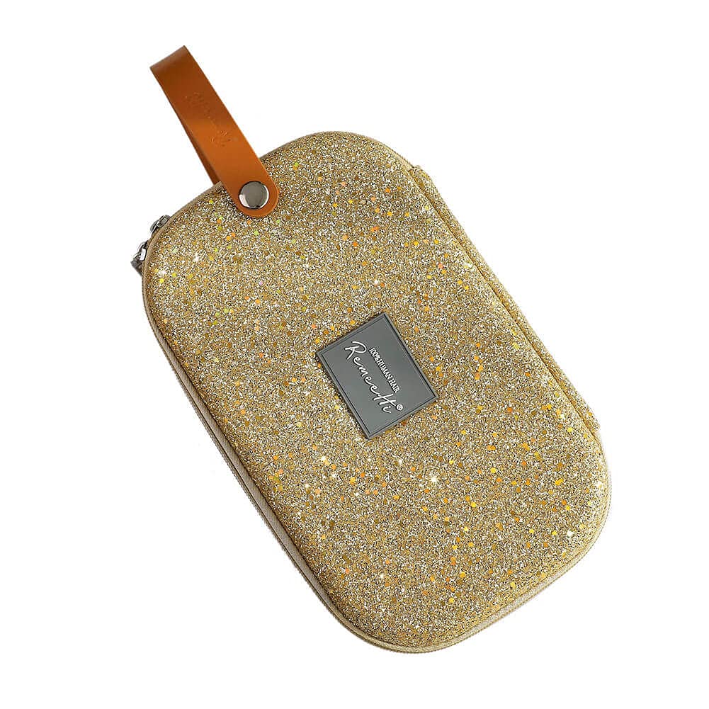 RemeeHi Hair Lace Wig Travel Bag Storage Case,Hair Wig Hair Tools Hairdressing Bag, Hair Stylist Cosmetic Organizer with Accessory Pockets, G106, S,