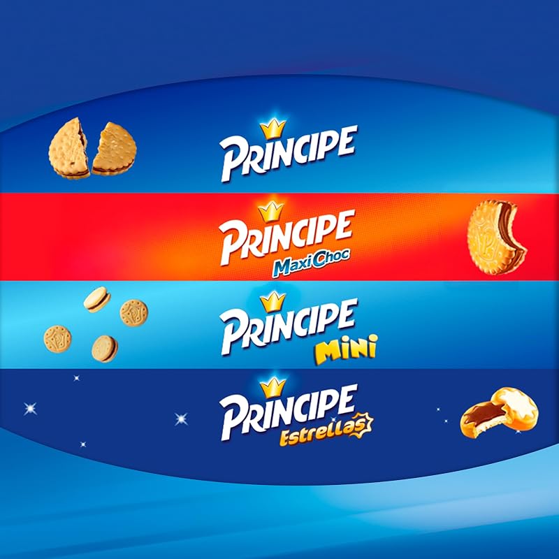 Biscoitos sanduíche príncipe original recheados com creme de chocolate ao leite pacote poupança 3 x 300g — foto 6 de 8