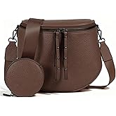MOETYANG Crossbody Bags for Women Large Vegan Leather Bum Bag with Coin Purse