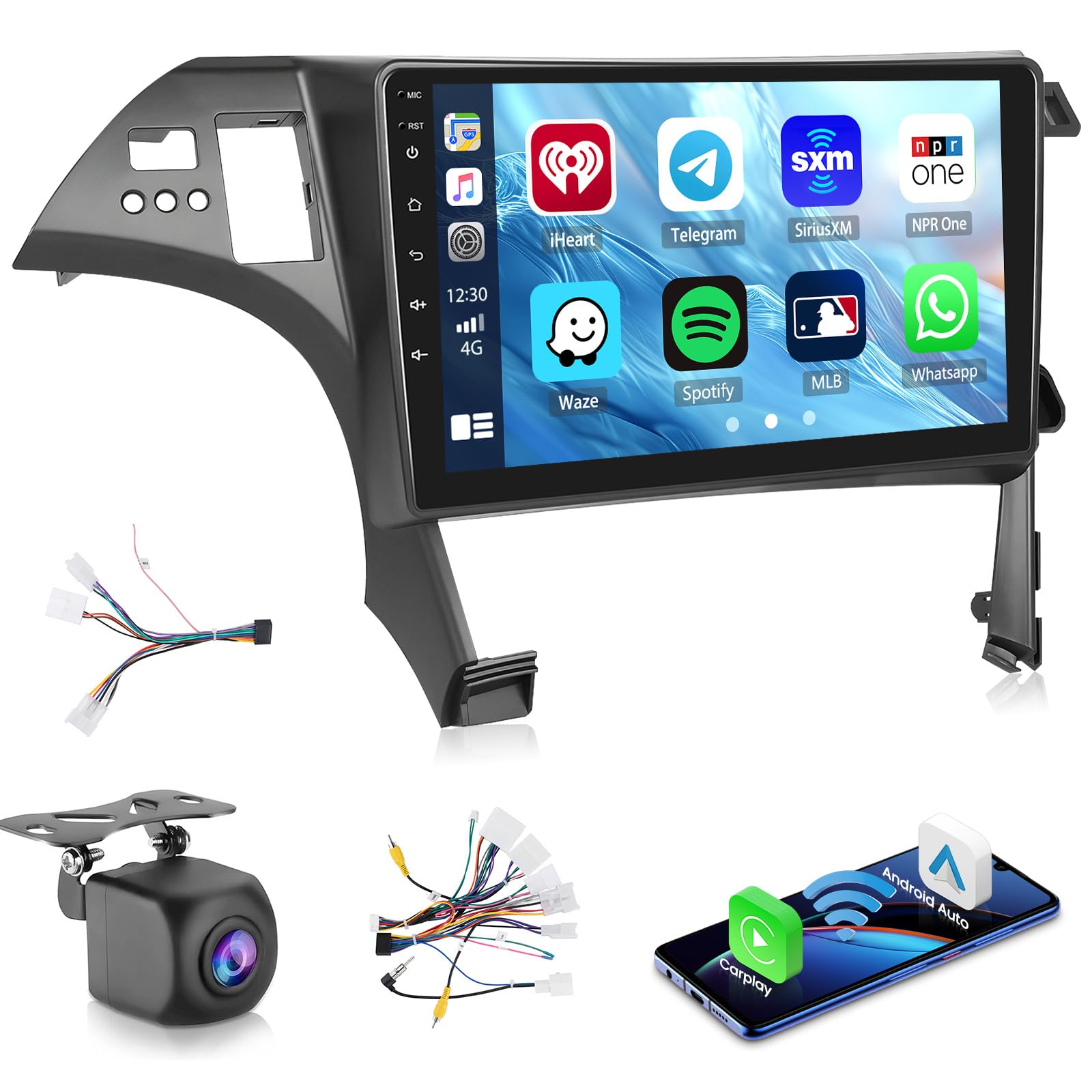Photo 1 of Car Radio for Toyota Prius 2009 2010 2011 2012 2013 2014 2015, Android 15 Car Stereo Wireless Carplay, Roinvou 10.1 inch Touch Screen for Prius Bluetooth Radio Android Auto WiFi GPS 2G RAM 64G ROM