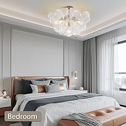 YIHANTLZ Nordic Bubble Ball Semi Flush Mount