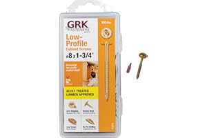 GRK Fasteners 12075 Cabinet #8 x 1-3/4" Screws 100CT