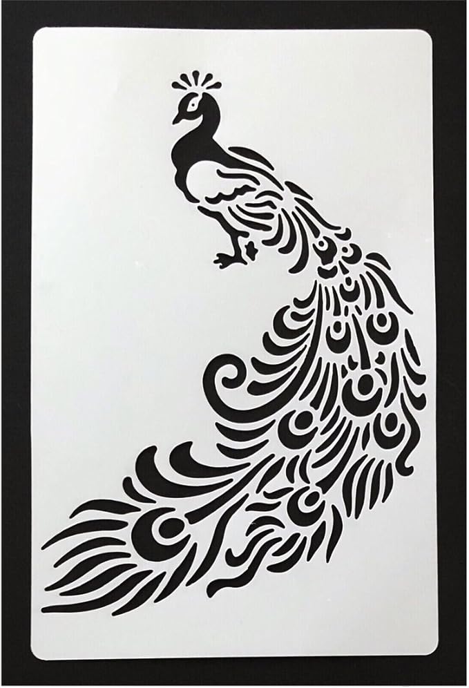 Bakell Large 11.5 x 8 inch Peacock Stencil Baking