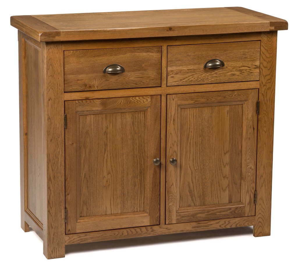 Small Dark Oak Sideboard Narrow Storage