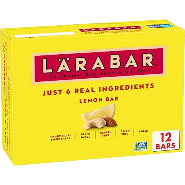 LARABAR LEMON BAR FRUIT AND NUT BARS, GLUTEN...