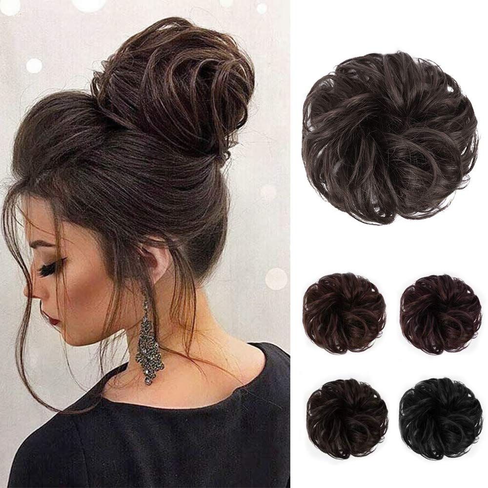 Messy Bun Hair Piece 100 Human Hair Messy Curly Hair