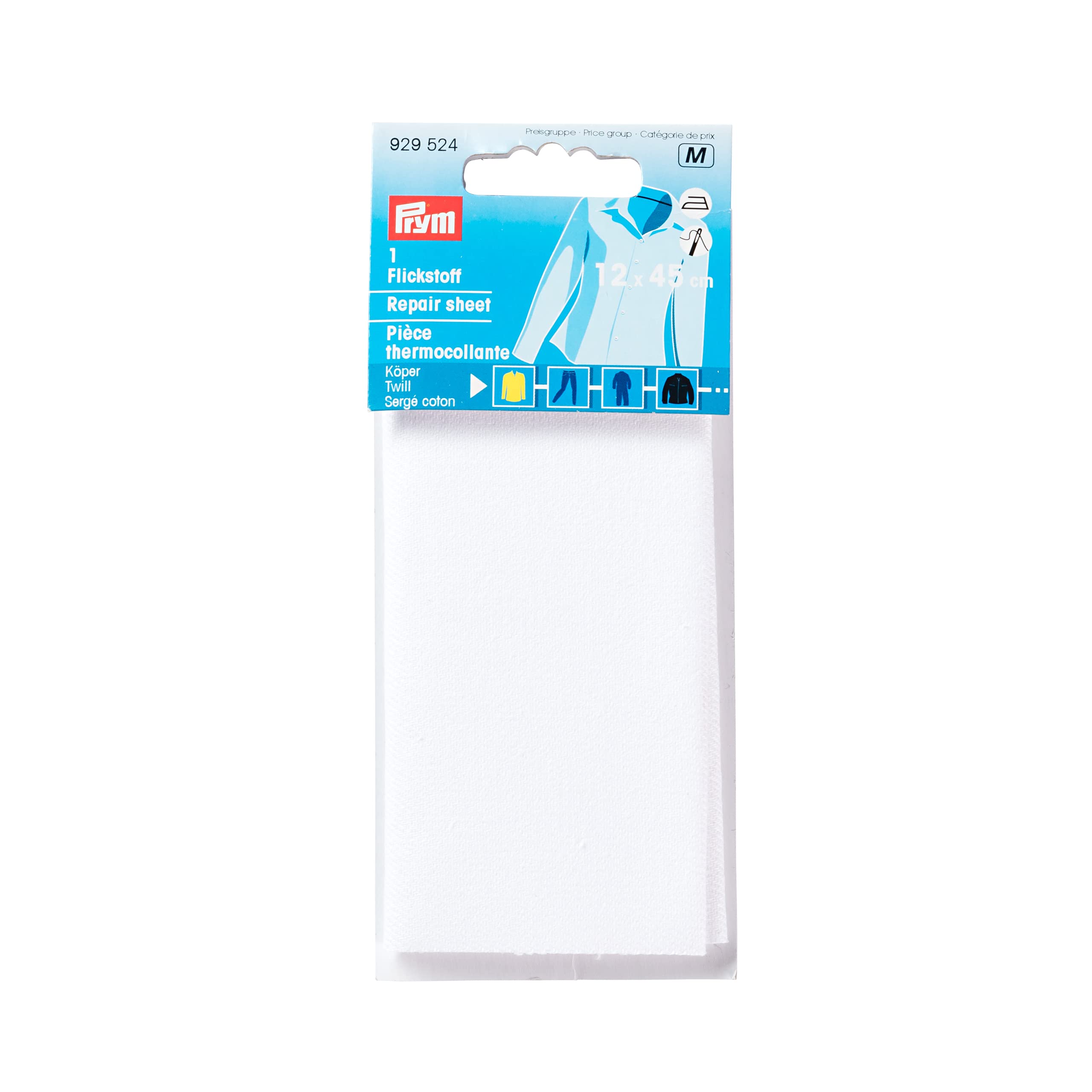 Prym Pice thermocollant, serg cotton, thermocollant, 12x45 cm white