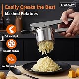 SPEENSUN Potato Ricer with 3 Discs Stainless Steel Heavy Duty Masher view 8