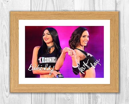 Engravia Digital The Iiconics 1 Wwe Reproduction Autographs Photograph Poster Photo Print Oak Frame Amazon Co Uk Kitchen Home