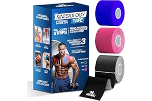 Kinesiology Tape 20 Precut Strips - Athletic Tape Waterproof Tape for Joint Support - Sports Tape for Strength,Training, Weig