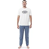 Wrangler Men's Jersey Top and Micro-Sanded Pants Pajama Sleep Set