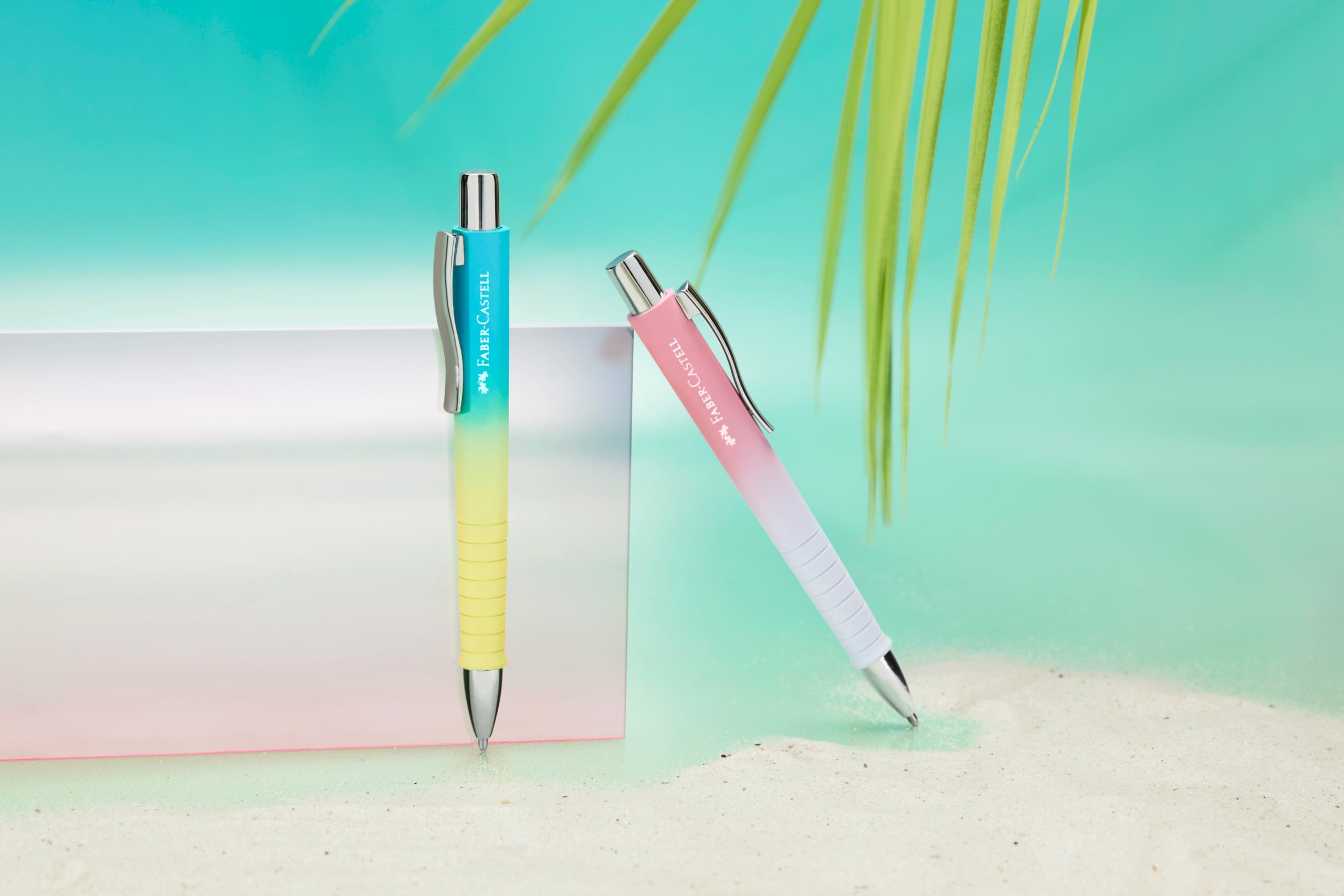 Faber-Castell 205216 - Kugelschreiber Poly Ball Sunset, 2 Stück, mit auswechselbarer XB Mine, dokumentenecht 5