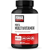 Force Factor Men’s Multivitamins, Multivitamin for Men Plus Amino Acids Supplement with 27 Vitamins and Minerals, and Phytonutrients to Support Energy, and Immunity, 60 Tablets