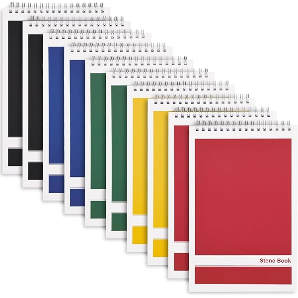 LABUK Steno Pads 6x9in10 Pack, Top Spiral Steno Notebooks, 80 - View #8