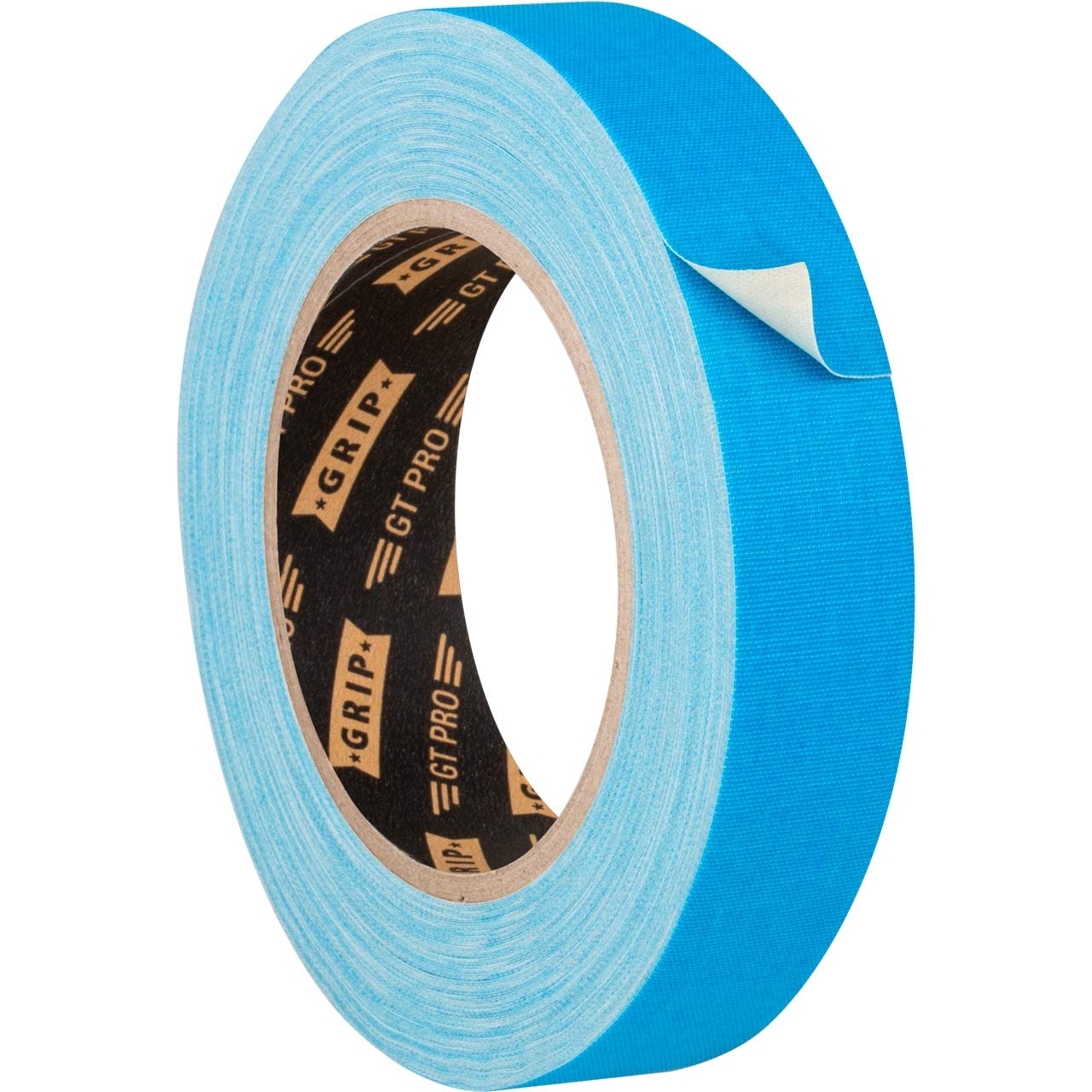 GRIP Eventbasics GT PRO Neon Tape Neon Blue, 25 mm x 25 m, Black Light Fabric Tape Fluorescent Matt