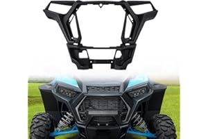 CUSAUTV Front Fascia Compatible with 2019-2023 POLARIS RZR XP 1000 / XP 4 1000 /Turbo S/Turbo 4 S Plastic Front Headlight Bumper Cover Panel Replace OEM #5455432-070