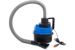 Ideas In Life 12 Volt Wet/Dry Auto Canister Vacuum Perfect for Car, Auto, Truck, Van, or Vehicle. Low Powered 12 Volt Cigarette Lighter Socket. Portable 12V Light Duty Vac