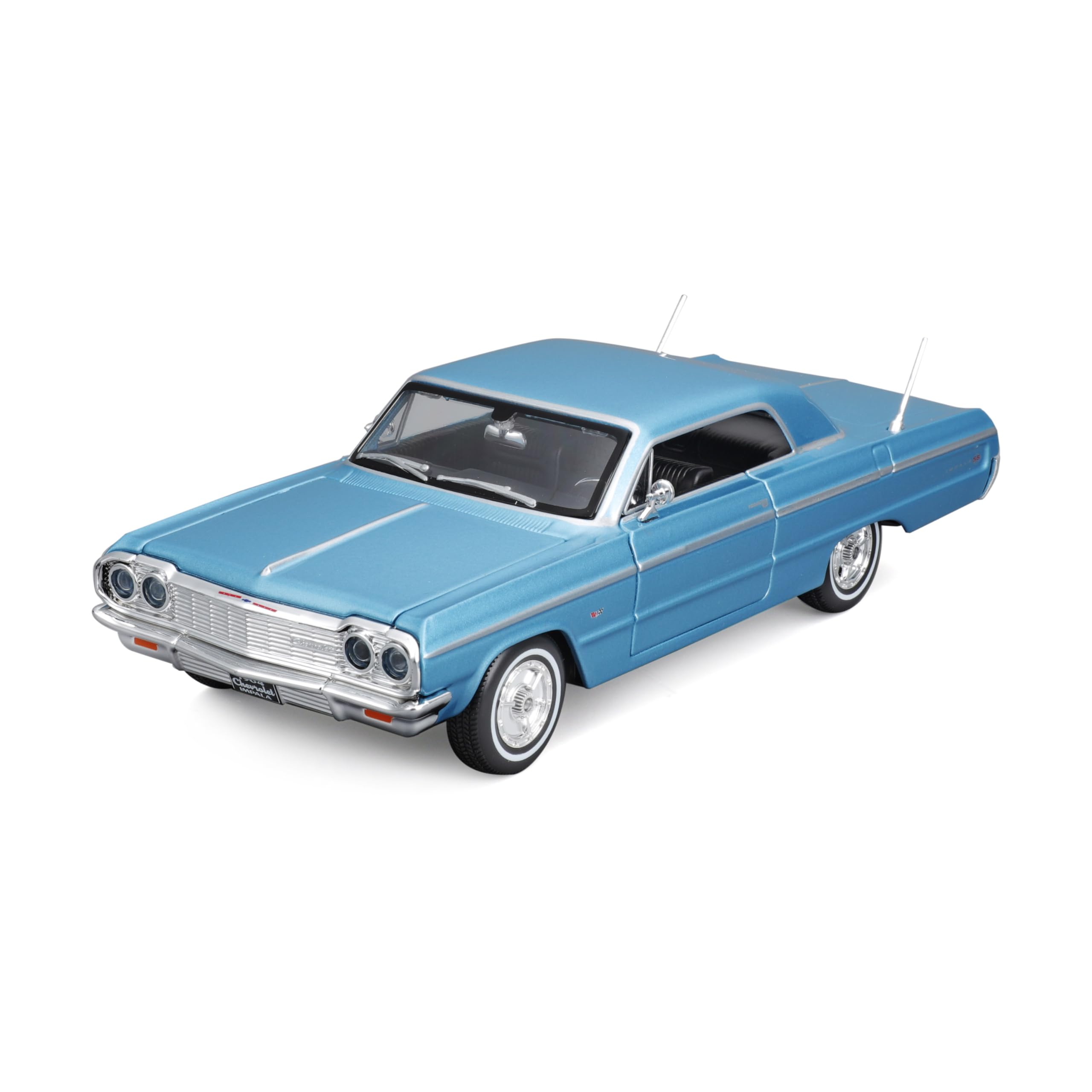 Maisto 1964 CHEVROLET IMPALA Classic Car - 1:24 Scale - Incredibly Detailed Die-Cast Replica Collectible Model Vehicle, Blue